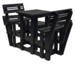 Picnic Table & Bench 2 Seater with Backrest - Image 2