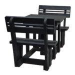Picnic Table & Bench 2 Seater with Backrest - Image 3