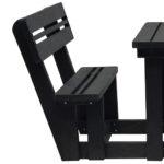 Picnic Table & Bench 2 Seater with Backrest - Image 5