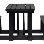 Picnic Table & Bench 2 Seater with Backrest - Image 6