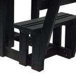 Picnic Table & Bench 2 Seater with Backrest - Image 7
