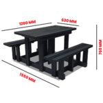 Picnic Table 4 Seater - Image 6