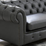 Chesterfield 3 Seater Couch - Image 7