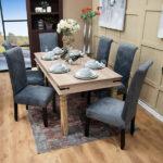 Rustic Dining Table Old Oak - Image 4