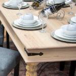 Rustic Dining Table Old Oak - Image 6