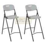 Plastic Folding Bar Chair