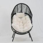Luxury Outdoor Egg Chair with Cushion - Image 3