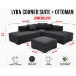 Lyra Corner Suite + Ottoman - Image 8
