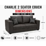 Charlie 2 Seater Couch - Image 6