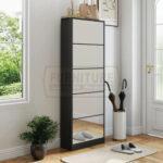 5 Door Mirror Shoe Cabinet