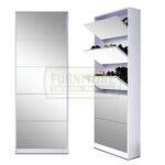 5 Door Mirror Shoe Cabinet - Image 5