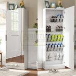Full Mirror Shoe Cabinet - Image 3