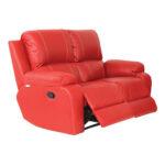 Lyla 2 Seater Recliner - Leather Uppers - Image 5